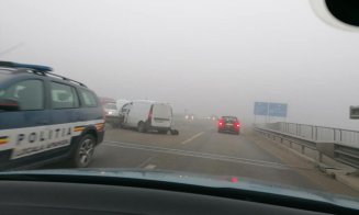 Accident pe centura Vâlcele-Apahida. O mașină s-a înfipt în parapet