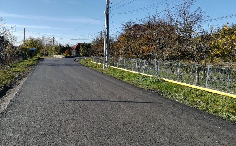 Drumul care trece prin Aiton a fost integral asfaltat