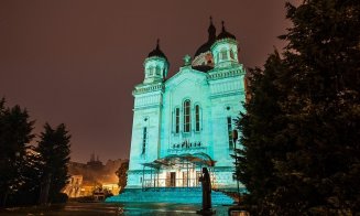 Solidaritate în lupta împotriva cancerului. Catedrala Mitropolitană, iluminată în albastru-verzui