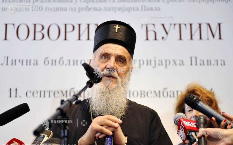 Patriarhul Irineu al Bisericii Ortodoxe Sârbe a decedat în urma infectării cu COVID-19