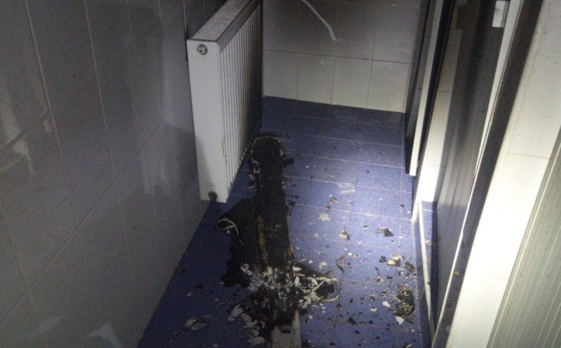 Incendiu la spitalul CFR din Cluj, 3 persoane evacuate