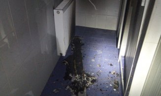 Incendiu la spitalul CFR din Cluj, 3 persoane evacuate