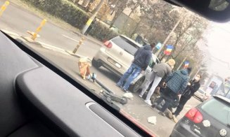 Bătrân de 85 de ani pe trotinetă, lovit de mașină în Gheorgheni