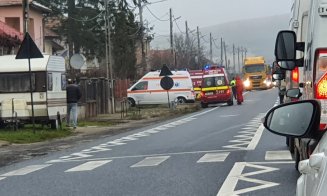 Accident în Sânpaul. Un tânăr a ajuns la spital
