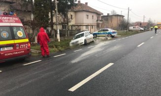 Accident în Sânpaul. Un tânăr a ajuns la spital
