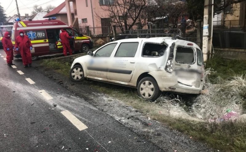 Accident în Sânpaul. Un tânăr a ajuns la spital