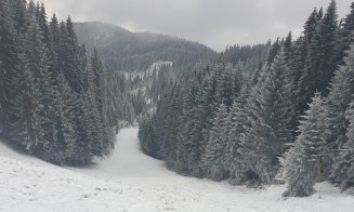 S-a instalat iarna la Băișoara! Este cel mai mare strat de zăpadă din țară