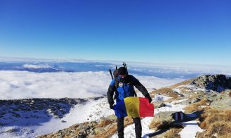 1 DECEMBRIE: Drapelul României, arborat la 2.519 m altitudine