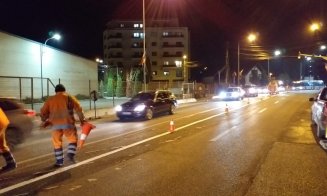 Se deschide circulaţia pe noul pod din Baciu. Au apărut, în grabă mare, şi marcajele rutiere