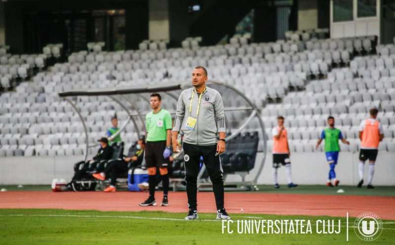 Avertismentul lui Enache înaintea ultimelor meciuri ale anului pentru “U” Cluj: “E o săptămână de totul sau nimic, suntem condamnați să câștigăm”