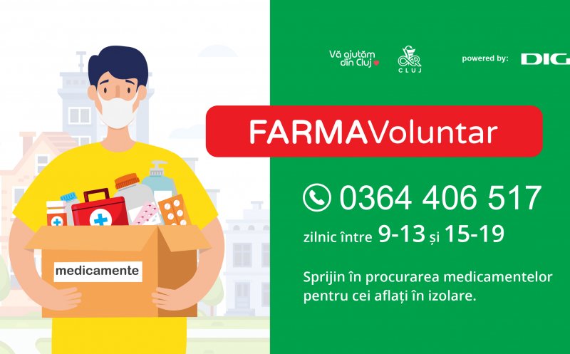 Voluntari duc medicamente la clujenii aflaţi în izolare