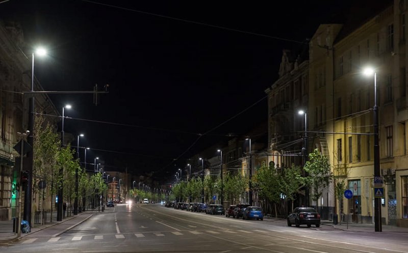 Iluminat cu LED pe Calea Turzii, Bulevardul Muncii, Traian Vuia sau Teodor Mihaly