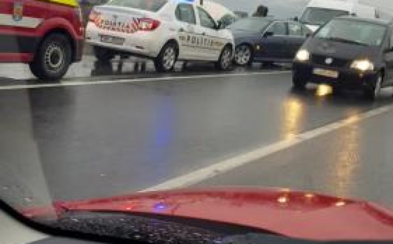Haos în trafic între Florești și Gilău, după un accident în lanț