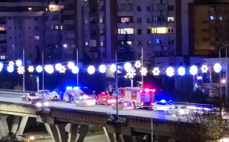 Accident pe podul de la Calvaria