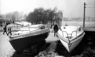 Lacul Fără Fund din Cluj-Napoca, în iarna lui '89