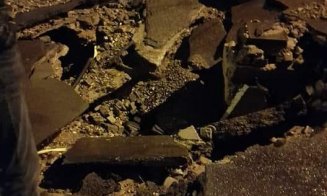 Potop de Crăciun pe două străzi din Cluj. Crater pe General Dragalina și ca-n Veneția pe Mamaia