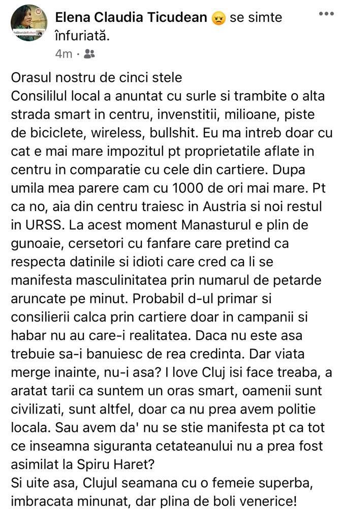 Avocat: „Clujul seamănă cu o femeie superbă, îmbrăcată minunat, dar plină de boli venerice”