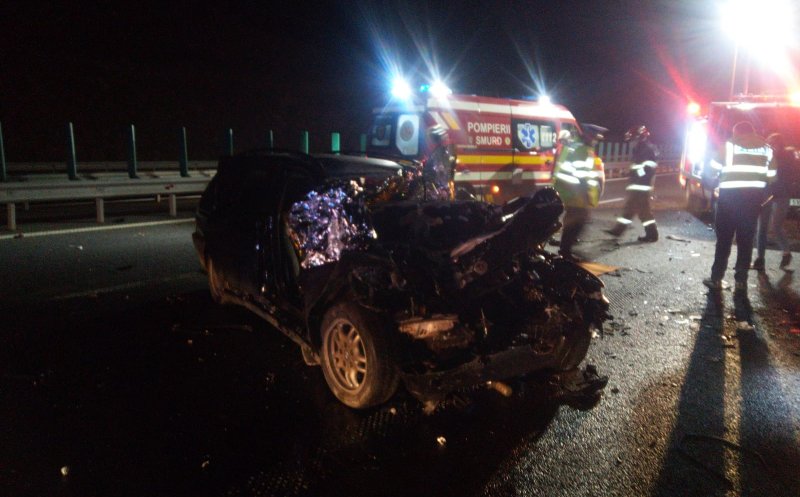 Cluj: Accident grav pe A3. Un tânăr a fost transportat în stare critică la spital