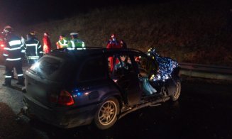 Cluj: Accident grav pe A3. Un tânăr a fost transportat în stare critică la spital