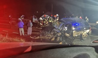 Accident grav la Cluj. O persoană a murit și alte două au rămas încarcerate