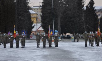 Zi plină pentru militarii din Dej. Debutul anului de instrucție, marcat cu ceremonii speciale