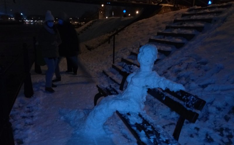 Dor de iarnă cu sirene şi oameni de zăpadă la Cluj-Napoca