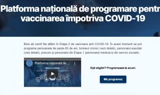 Platforma de programări pentru vaccinare funcționează, după ce a fost blocată timp de o oră