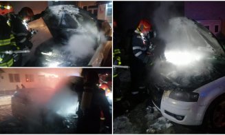 Clipe de groază pentru bolnavi. Incendiu în curtea spitalului!