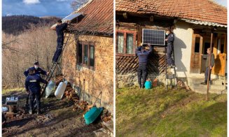 Un tată îşi creşte de unul singur fiica în vârstă de 14 ani, în vârf de munte. Jandarmii clujeni au strâns bani ca să aibă curent