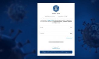 Platforma pentru programarea la vaccinare, indisponibilă
