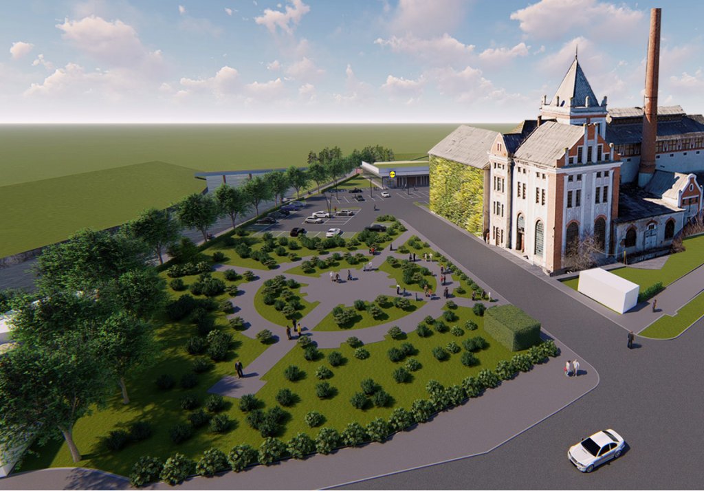 Fabrica de Bere Turda, paravan pentru Lidl 2