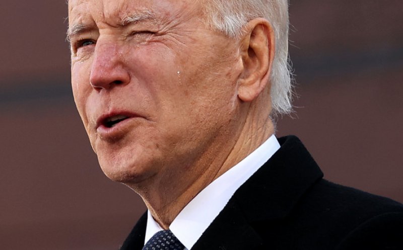 Joe Biden a plâns în timpul unui discurs susținut înainte de a pleca la Washington