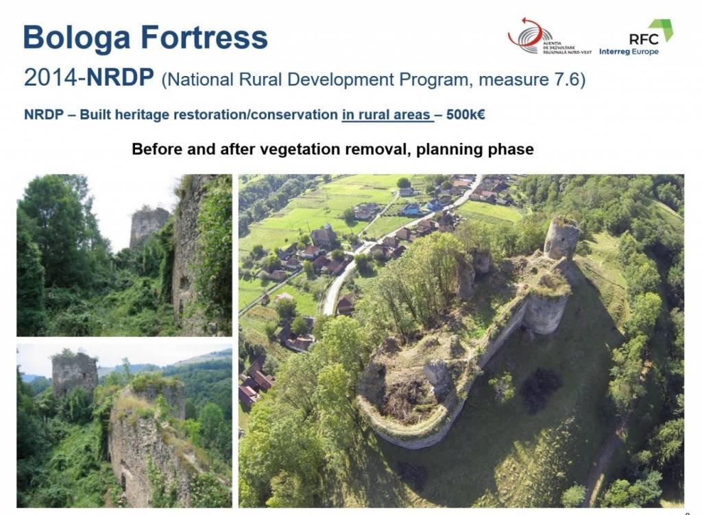 Reabilitarea Cetății Bologa, dată ca bună practică în Europa
