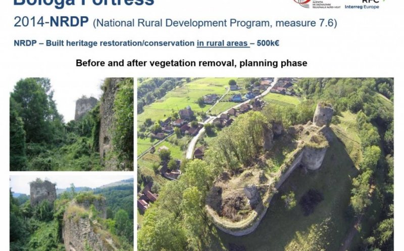 Reabilitarea Cetății Bologa, dată ca bună practică în Europa