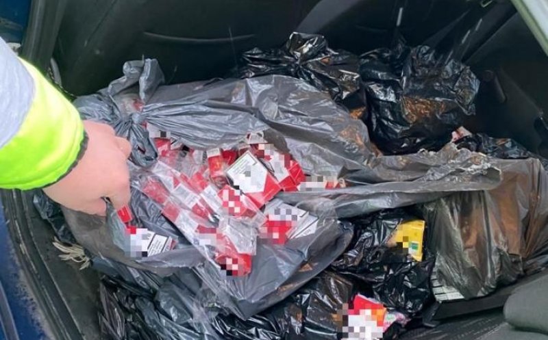 Polițiștii din Cluj au depistat în trafic un bărbat cu țigări de contrabandă