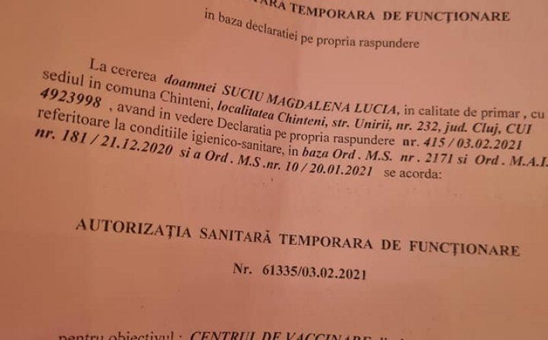 Încă un centru de vaccinare va deveni funcțional la Cluj