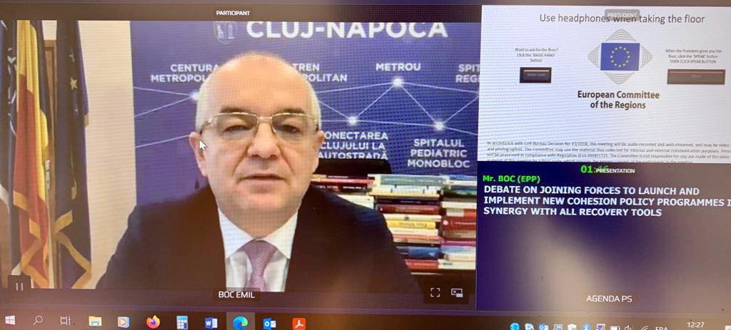Emil Boc şi proiectele oraşului, la Comitetul European al Regiunilor