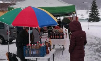 Piața volantă de la Florești, deschisă în fiecare vineri. „Respect pentru micii producători care înfruntă vremea friguroasă”