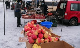 Piața volantă de la Florești, deschisă în fiecare vineri. „Respect pentru micii producători care înfruntă vremea friguroasă”