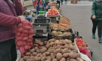 Piața volantă de la Florești, deschisă în fiecare vineri. „Respect pentru micii producători care înfruntă vremea friguroasă”