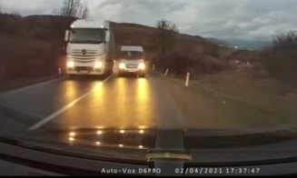 VIDEO Șocant! Tragedie evitată în ultima secundă pe un drum din Cluj