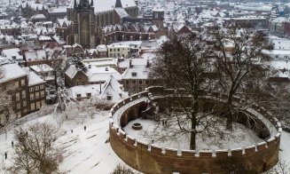 Prima furtună de zăpadă în Olanda, după 10 ani. Cod roșu și „frig glacial”