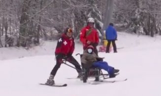 Bucuria schiatului, accesibilă pe o pârtie din România și pentru persoanele cu dizabilități