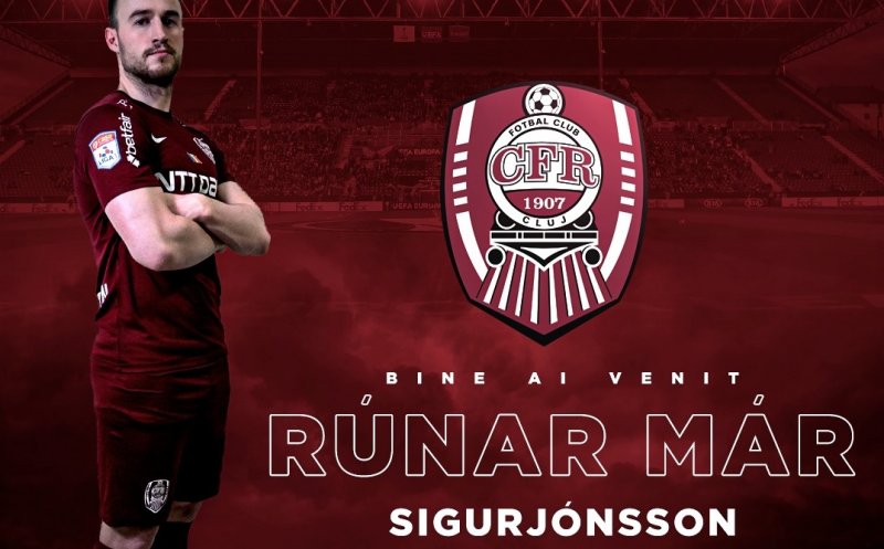 CFR Cluj l-a prezentat pe Runar Sigurjonsson, mijlocașul ofensiv cerut de Edi Iordănescu