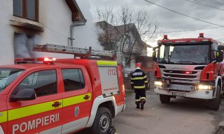 Incendiu la o casă din Cluj. De la ce a pornit focul?