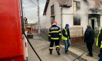 Incendiu la o casă din Cluj. De la ce a pornit focul?