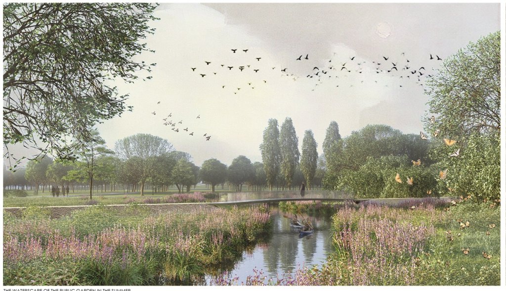 Cum va arăta Parcul Est: alei pietonale şi velo / băi, pescuit şi patinaj la lac / caiace pe Becaş / sală multifuncţională