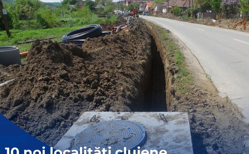 Veste importantă pentru clujeni! 10 noi localități vor avea rețele publice de apă