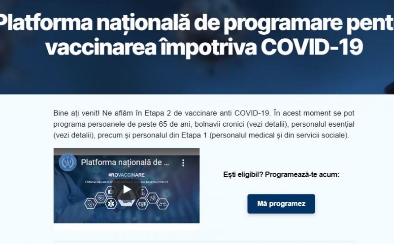 Când apar noi locuri pe pentru programare la vaccinarea anti-COVID