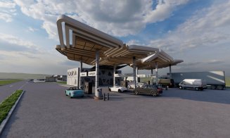 Autostrada Transilvania va avea benzinării „în oglindă”. VEZI cum vor arăta